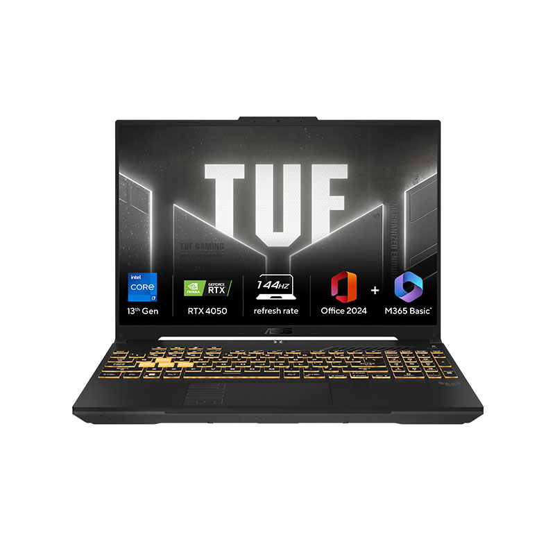 Picture of Asus TUF Gaming F16 - Intel Core i7-13620H 16" (40.64 cm) FX677VU-RL155WS Gaming Laptop (16GB/ 512GB SSD/ Full HD Plus Display/ NVIDIA GeForce RTX 4050/ Windows 11 Home/ MS Office 2024/ 1Year Warranty/ Mecha Gray/ 2.20 Kg)